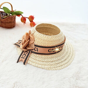 4inch bag charm cute custom fashion accessories - luxury straw hat - 0712H02